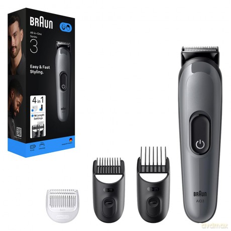 Braun Multifunctional 4in1 trimmer Series 3 AIO3500 Grey