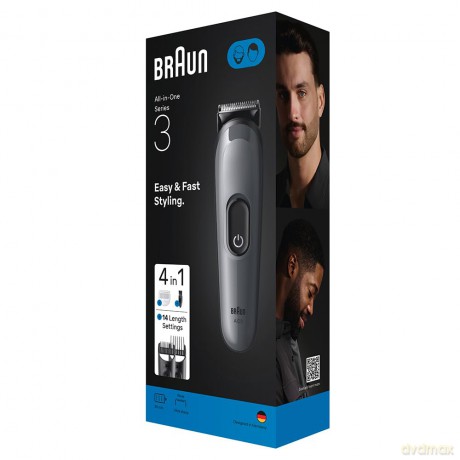 Braun Multifunctional 4in1 trimmer Series 3 AIO3500 Grey
