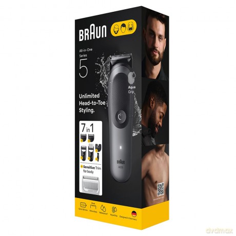 Braun Multifunctional 7-in-1 trimmer Series 5 AIO5520 Grey