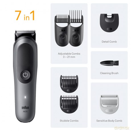 Braun Multifunctional 7-in-1 trimmer Series 5 AIO5520 Grey