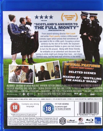 The Angels' Share (Uncut Version) (Whisky Dla Aniołów) [Blu-Ray]