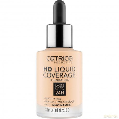 Catrice Liquid Make-Up HD Liquid Coverage (Foundation) 30 ml - Shade: 002 Porcelain Beige