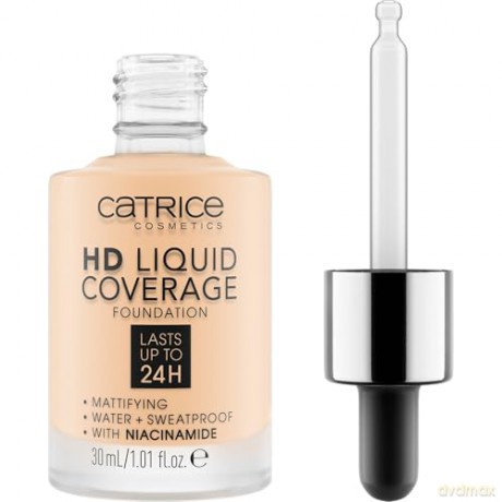 Catrice Liquid Make-Up HD Liquid Coverage (Foundation) 30 ml - Shade: 002 Porcelain Beige