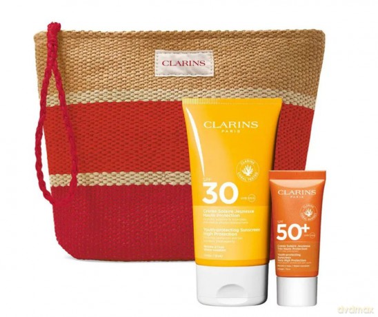 Clarins Anti-Aging Sun Protection Routine Kit Gift Set