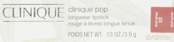 Clinique Shiny lipstick Pop Longwear (Shine Lipstick) 3.9 g - Shade: Blush Pop