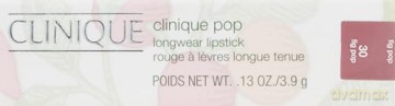 Clinique Shiny lipstick Pop Longwear (Shine Lipstick) 3.9 g - Shade: Fig Pop