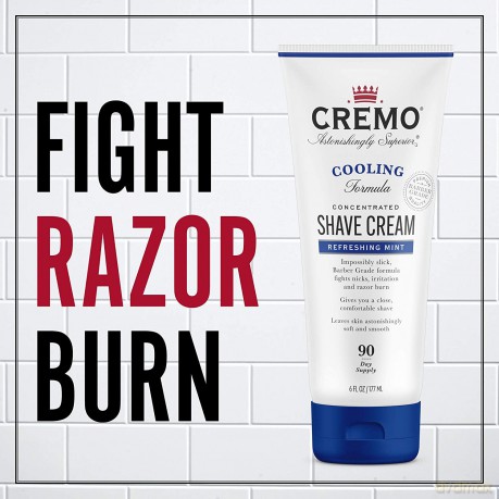 Cremo Cooling Refreshing Mint Shaving Cream (Shave Cream) 177 ml