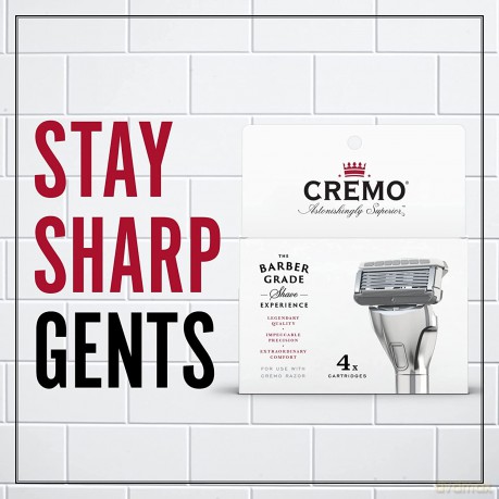 Cremo The Barber Grade replacement heads 4 pcs