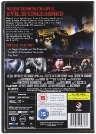 Resident Evil: Damnation (Resident Evil: Potępienie) [DVD]