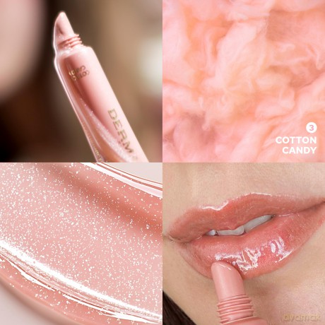 Dermacol Moisturizing lip gloss (Lip Treat) 10 ml - Shade: 3 Cotton Candy