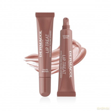 Dermacol Moisturizing lip gloss (Lip Treat) 10 ml - Shade: 9 Taupe Brown