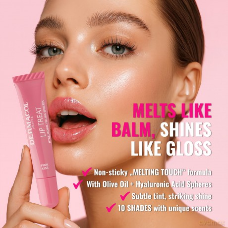 Dermacol Moisturizing lip gloss (Lip Treat) 10 ml - Shade: 9 Taupe Brown