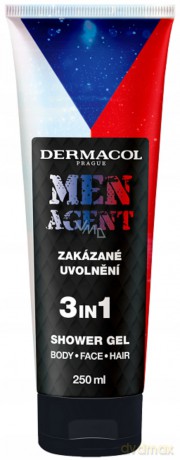 Dermacol Shower gel Forbidden release Men Agent (3in1 Shower Gel) 250 ml
