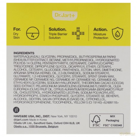 Dr. Jart+ Ceramidin Protective Face Cream (Ectoin-Infused Cream) 50 ml