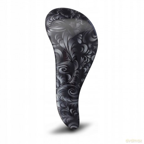 Dtangler Hair brush with Black Flower handle