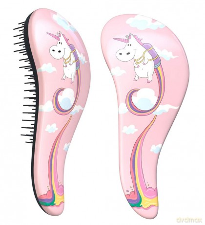 Dtangler Unicorn Hair Brush - Variant: Pink