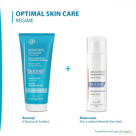 Ducray Keracnyl Gel Cleanser - Volume: 200 ml