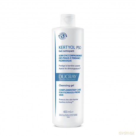 Ducray Kertyol PSO (Cleansing Gel) face and body wash for psoriasis-prone skin - Volume: 400 ml