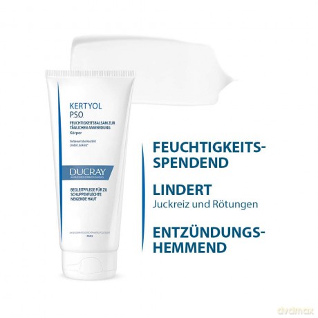 Ducray Kertyol PSO Moisturizing and Soothing Body Balm (Daily Balm) - Volume: 200 ml