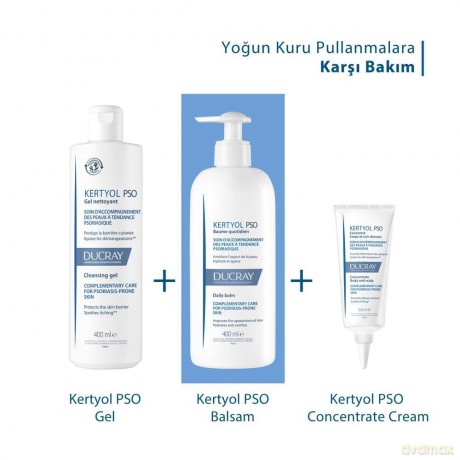 Ducray Kertyol PSO Moisturizing and Soothing Body Balm (Daily Balm) - Volume: 400 ml