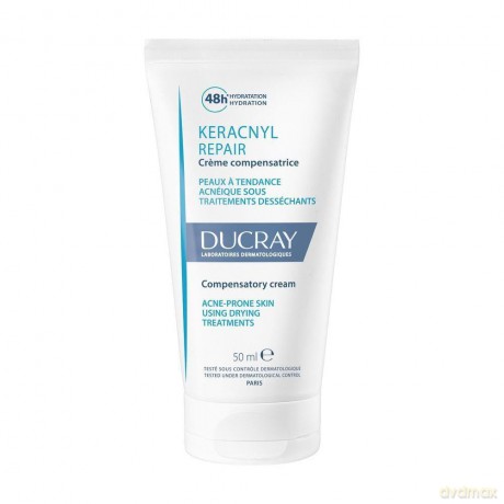 Ducray Moisturizing cream for skin weakened by dermatological treatment Keracnyl Repair (Compensatory Cream) 50 ml