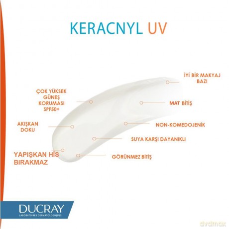 Ducray Protective fluid for problematic skin SPF 50+ Keracnyl UV (Anti-Blemish Fluid) 50 ml