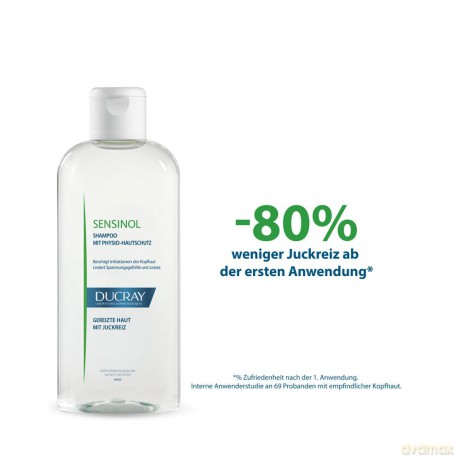 Ducray Sensinol Itchy Scalp Relief Shampoo (Treatment Shampoo) - Volume: 200 ml