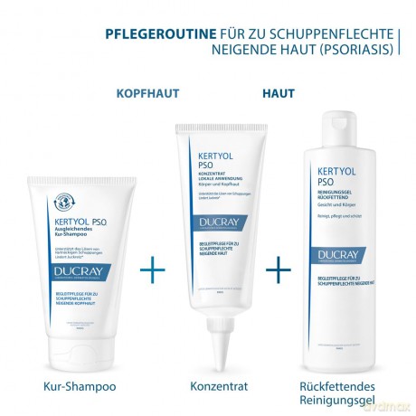Ducray Topical care for skin prone to psoriasis Kertyol PSO (Body and Scalp Concentrate) 100 ml