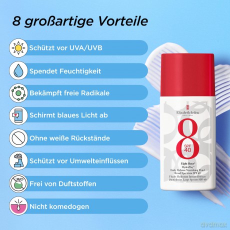 Elizabeth Arden Eight Hour HydraPlay (Daily Defense Nourishing Fluid) SPF 40 50 ml