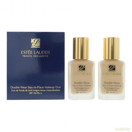Estée Lauder Double Wear SPF 10 1W2 Sand Long-Lasting Makeup Gift Set 2 x 30 ml