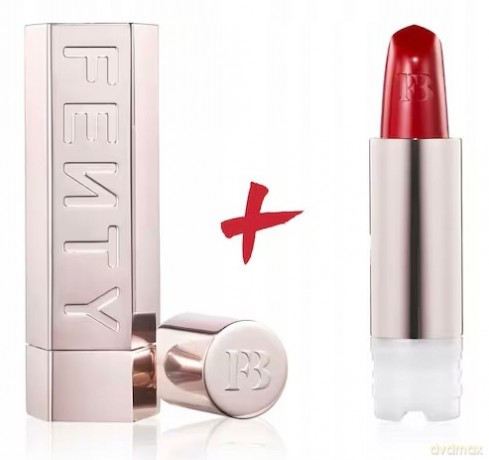 Fenty Beauty Metallic Nude Refillable Lipstick Case