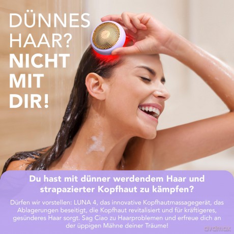 FOREO Scalp massager 2 in 1 LUNA 4 hair - Variant: Lavender