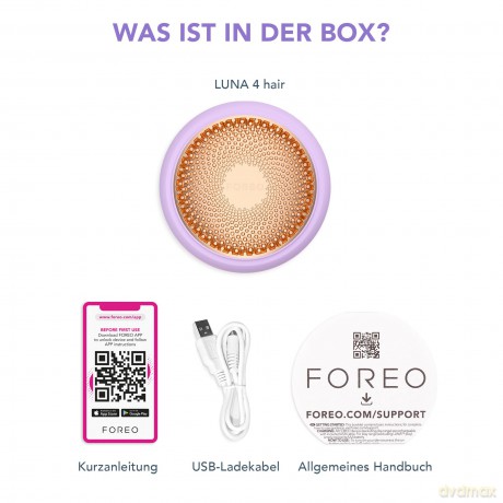 FOREO Scalp massager 2 in 1 LUNA 4 hair - Variant: Lavender