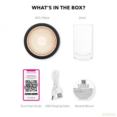 FOREO UFO? 3 5-in-1 Sonic Facial Hydration Device - Variant: Black