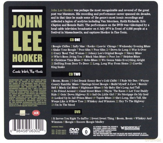 John Lee Hooker: Cook With The Hook (digipack) [2CD]+[DVD]