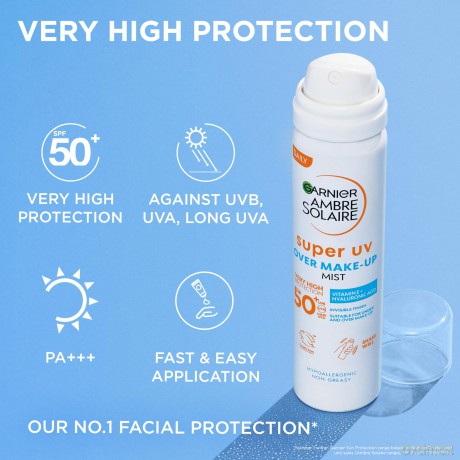 Garnier Protective facial mist SPF 50 Ambre Solaire Super UV (Protection Mist) 75 ml