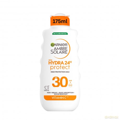 Garnier Sunscreen milk SPF 30 Ambre Solaire Hydra 24h Protect (High Protection Milk) 175 ml