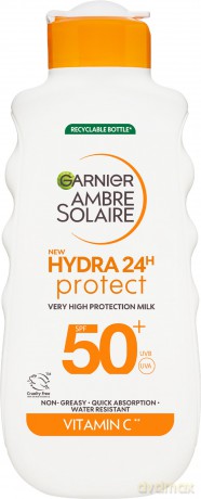 Garnier Sunscreen milk SPF 50 Ambre Solaire Hydra 24h Protect (Very High Protection Milk) 175 ml