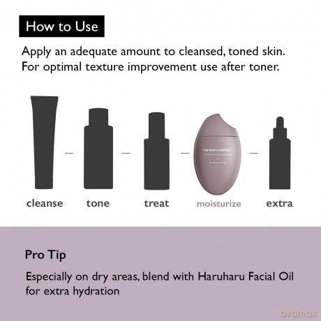Haruharu Wonder Black Rice Moisturizing Face Cream (10 Hyaluronic Cream) 50 ml
