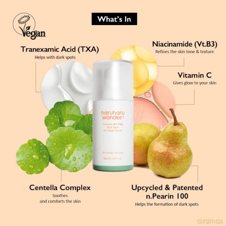 Haruharu Wonder Gel face serum against pigment spots Centella 4% TXA (Gel Serum) 30 ml