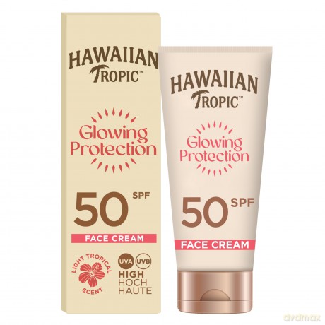 Hawaiian Tropic Sunscreen for face SPF 50 Glowing Protection (Face Cream) 50 ml