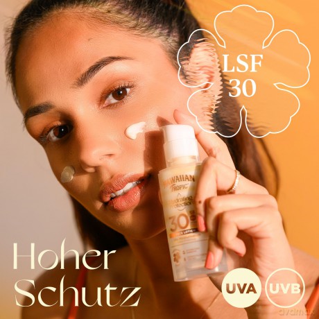 Hawaiian Tropic Sunscreen SPF 30 Silk Hydration (Air Soft Face) 50 ml