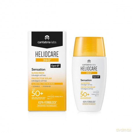 Heliocare Fluid Sunscreen 360° Sensation SPF 50+ (Ultralight Oil Free Sunscreen) 50 ml