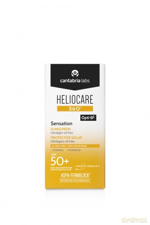 Heliocare Fluid Sunscreen 360° Sensation SPF 50+ (Ultralight Oil Free Sunscreen) 50 ml