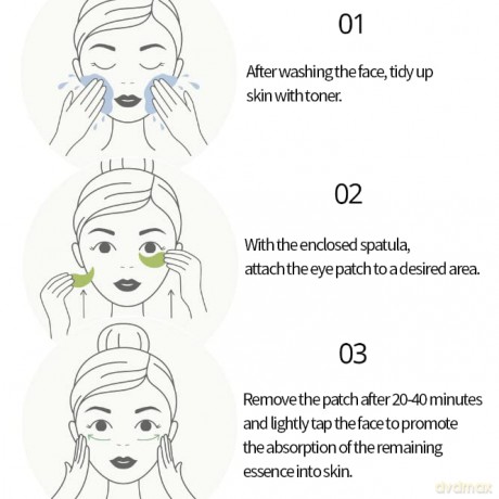 Holika Holika Eyefessional Antiwrinkle Avocado Hydrogel Eye Patches (Eye Patch) 60 pcs