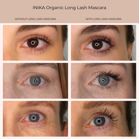 INIKA Organic Lengthening mascara (Long Lash) 8 ml - Shade: Black