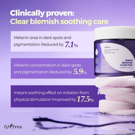 Isntree Onion Newpair Cleansing Facial Pads (Clear Pad) 60 pcs