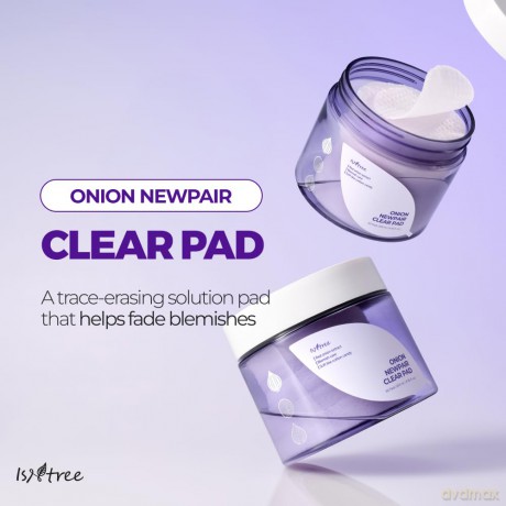 Isntree Onion Newpair Cleansing Facial Pads (Clear Pad) 60 pcs