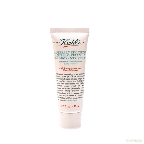 Kiehl's Unscented cream antiperspirant (Superbly Efficient Antiperspirant and Deodorant Cream) 75 ml