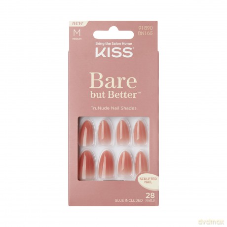 KISS Bare-But-Better Gel Nails 28 pcs